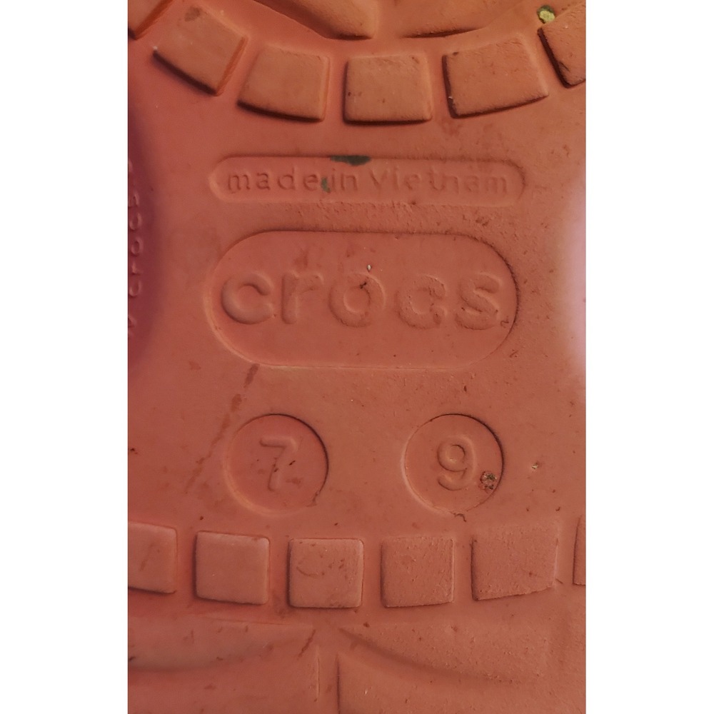 Crocs Classic Slip On Clogs Women's 9 Men's‎ 7 Red - Picture 9 of 10